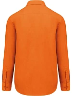 Kariban K 545 Popelínová košeľa „Jofrey“ s dlhým rukávom 20.K545 oranžová