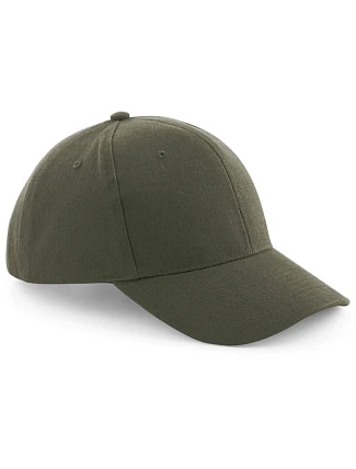 Beechfield B 65 6-panelová čiapka s kšiltom „Pro Style“ 53.0065 olivovo zelená Beechfield B 65 6-panelová čiapka s kšiltom „Pro Style“ 53.0065 olivovo zelená
