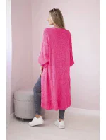 Sveter dlhý sveter ružový neónový