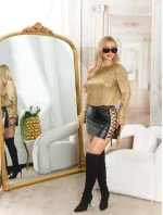 Sexi lesklá blúzka 9002 - Koucla