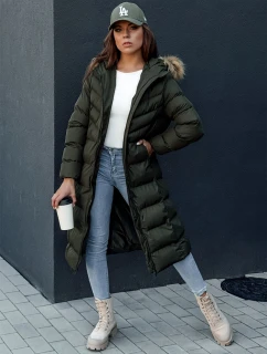 Dámsky zimný kabát LUXWARM zelený FashionStreet TY4377