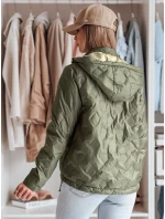 Dámska obojstranná prechodná bunda SYLVIAN zelená FashionStreet TY4860 Dámska obojstranná prechodná bunda SYLVIAN zelená FashionStreet TY4860