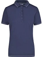 Daiber JN 568 Dámske elastické polo tričko z džerseju 02.0568 tmavomodré/biele