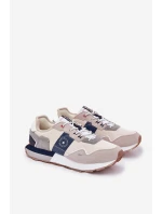 Zamszowe Sneakersy Męskie Na Platformie Big Star RR174471 Hi-Poly System Szare