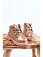 Dziecięce Trapery Botki Złoty Róż Dexter