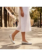 Pohodlná kožená poltopánka Rieker W RKR649 white Pohodlná kožená poltopánka Rieker W RKR649 white