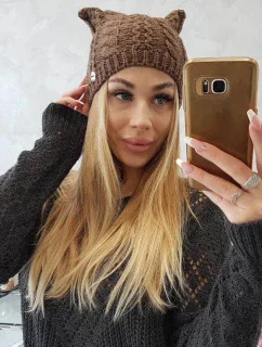 Fleecová čiapka Rabbid K237 cappuccino