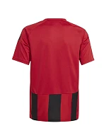 Adidas Striped 24 Detské tričko červeno-čierne IW2131