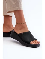 Pachnące Klapki Damskie Na Koturnie ZAXY LL285084 Czarne