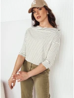 Dámska pruhovaná blúzka APRICALE white FashionStreet RY2480 Dámska pruhovaná blúzka APRICALE white FashionStreet RY2480