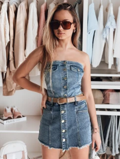 Dámsky korzetový top GORSETORA modrý FashionStreet RY2826