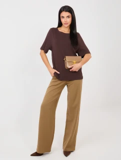 Tričko RV TS A1090.30 tmavohnedé