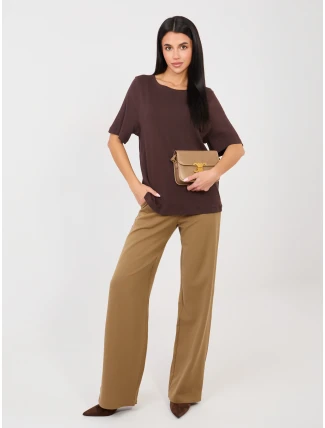 Tričko RV TS A1090.30 tmavohnedé