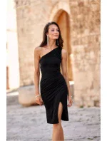 Dámske spoločenské šaty SUK0406 čierne - Roco Fashion Dámske spoločenské šaty SUK0406 čierne - Roco Fashion