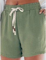 Dámske šortky NOT TOMORROW green FashionStreet SY0448 Dámske šortky NOT TOMORROW green FashionStreet SY0448