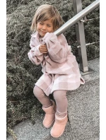 Detské teplé snežnice Suede Pink Gooby Detské teplé snežnice Suede Pink Gooby