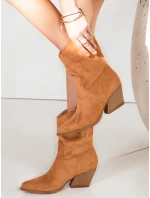 Dámske ťavie kovbojské čižmy FashionStreet ZY1223 Dámske ťavie kovbojské čižmy FashionStreet ZY1223
