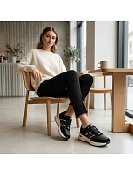 Dámske čierne kožené čižmy Filippo DP7772 women's