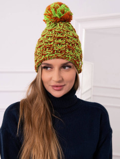 Fiona fleecová čiapka K275 zelená neón+červená