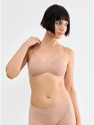 Dámska podprsenka GO Blush PU Bra Cameo Brown hnedá – SLOGGI Dámska podprsenka GO Blush PU Bra Cameo Brown hnedá – SLOGGI