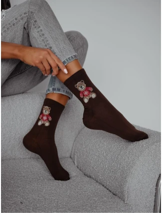 Ponožky Milena 0200-132 Medvedík vo svetri 37-41