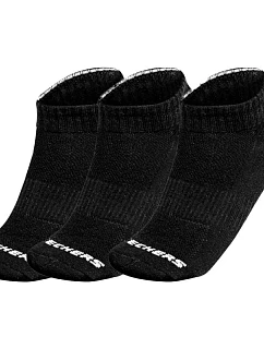 Skechers 3-balenie Unisex Terry Qtr Crew S111035-001 Čierne 35–38