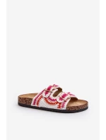 Damskie Klapki Na Korkowej Podeszwie Białe Fannea