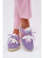 Niskie Buty Sportowe Damskie Fioletowe Zelevelis