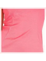 Dámske spoločenské šaty s golierom a šifónovým živôtikom koralové - Korálová / S - Numoco Dámske spoločenské šaty s golierom a šifónovým živôtikom koralové - Korálová / S - Numoco