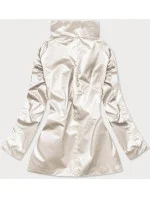 Tenká dámska bunda v perlovej farbe so stojačikom (AG5-017) Tenká dámska bunda v perlovej farbe so stojačikom (AG5-017)