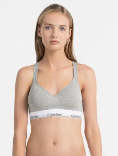 Podprsenka športová QF1654E-020 šedá - Calvin Klein