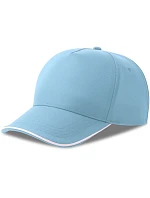 Atlantis Headwear Recy Five Piping – 5-panelová sendvičová čiapka 33.0282 svetlo modrá/biela Atlantis Headwear Recy Five Piping – 5-panelová sendvičová čiapka 33.0282 svetlo modrá/biela