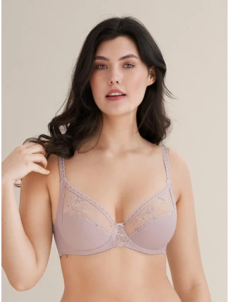 Conturelle 840 Mille Fleurs 0805840, Bügel-BH 805840 705 fialový krém Conturelle 840 Mille Fleurs 0805840, Bügel-BH 805840 705 fialový krém