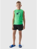 Chlapčenské plážové šortky 4F - čierne Chlapčenské plážové šortky 4F - čierne