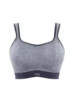 Športová podprsenka 7341B Non Wired Bra charcoal marl grey - Panache