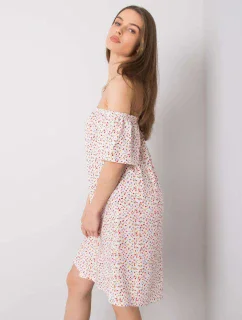 Šaty D73771M30145G bielej a červenej