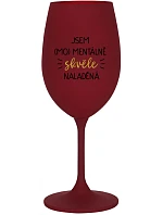 I AM (MO)MENTALLY GREAT - bordový pohár na víno 350 ml
