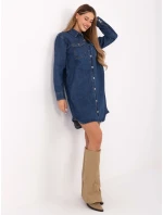 Dámske džínsové šaty D80026BI30469M314 Dark Blue - FPrice