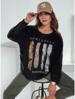 MODEZINE dámska blúzka oversize čierna FashionStreet RY2690