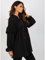 Dámska košeľa TW KS BI 2021745.13X čierna - FPrice Dámska košeľa TW KS BI 2021745.13X čierna - FPrice