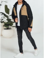 Pánska zimná bunda s kapucňou FashionStreet camel TX5041 Pánska zimná bunda s kapucňou FashionStreet camel TX5041