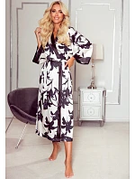 De Lafense 734 Brianna S-2XL dámske dlhé negližé De Lafense 734 Brianna S-2XL dámske dlhé negližé