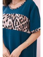Šaty s leopardím vzorom