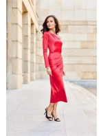 Večerné šaty SUK0438 červené - Roco Fashion