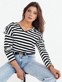Dámska pruhovaná blúzka HILAN black FashionStreet RY2382