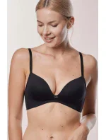 Mefemi Amelia push-up podprsenka s kosticami Čierna Mefemi Amelia push-up podprsenka s kosticami Čierna