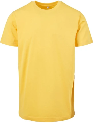 Build your Brand BY 004 Tričko z hrubej bavlny 56.0004 taxi yellow