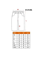 Šortky PREMIUM, 62 % bavlna, 35 % polyester, 3 % elastan, veľkosť XXL