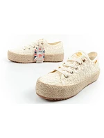 Lee Cooper Dámske šnurovacie športové topánky Beige Dámske tenisky na platforme Lee Cooper Dámske šnurovacie športové topánky Beige Dámske tenisky na platforme