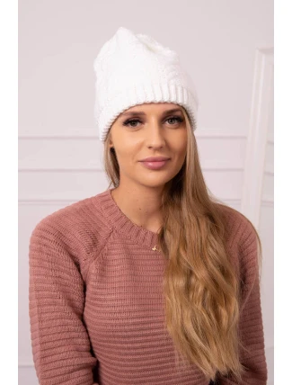 Dámska čiapka Lorena K377 biela